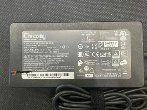 sạc chicony msi 120w kim nhỏ