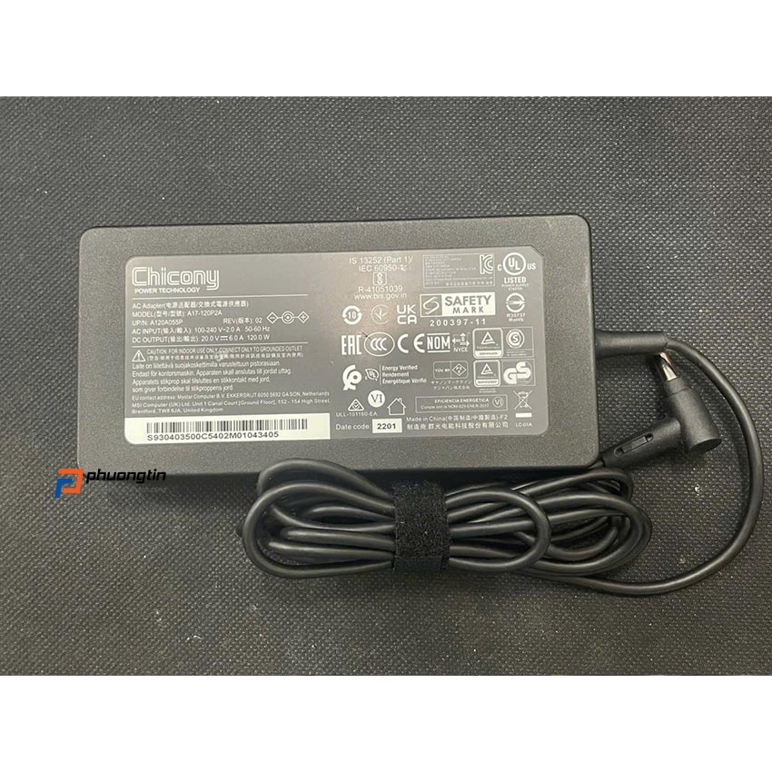 sạc msi 120w kim nhỏ