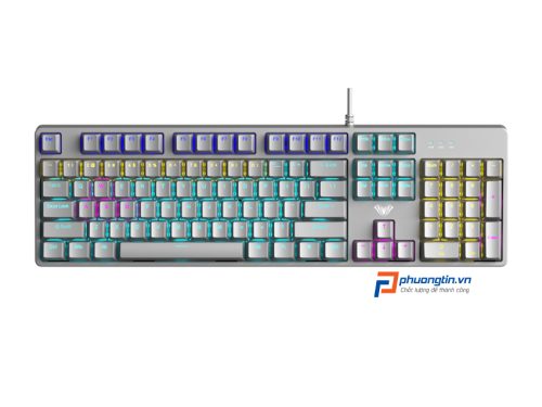 Bàn phím cơ Gaming có dây AULA S2022 PRO Red Switch xám