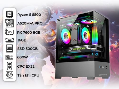 PC Game Ryzen 5 5500 | RX 7600 8GB PTG-00114