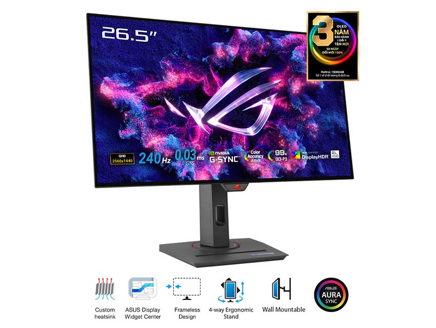 Màn hình ASUS ROG Strix OLED XG27AQMG 27 inch 240Hz | Phương Tín Laptop