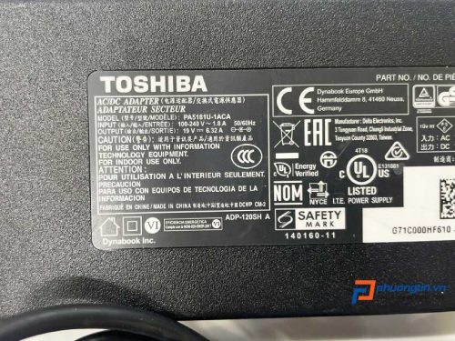 Sạc laptop Toshiba 120W đầu thường