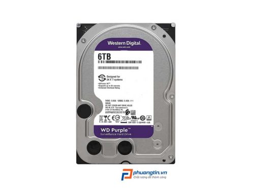 Ổ Cứng Western Digital Purple 6TB 3.5 inch 256MB Cache
