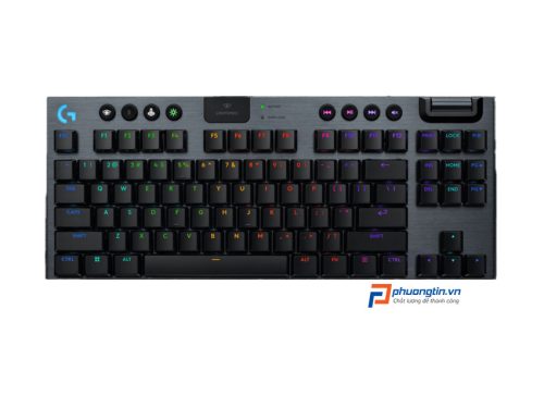 Bàn phím cơ gaming không dây Logitech G915 Lightspeed TKL Low Profile black chính hãng
