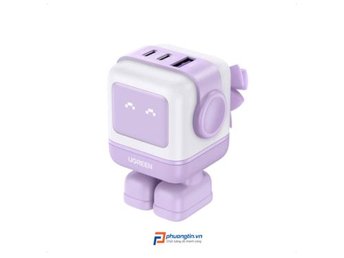 củ sạc ugreen 65w robogan mini cd361 tím