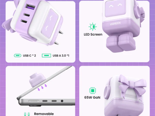 củ sạc ugreen 65w robogan mini cd361 new