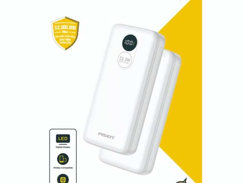 Sạc dự phòng Pisen Quick Power Round 22.5W 20000mAh TP-D076