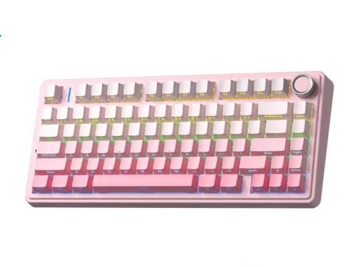 Bàn phím cơ Gaming AULA F75 Pink Gradient chính hãng