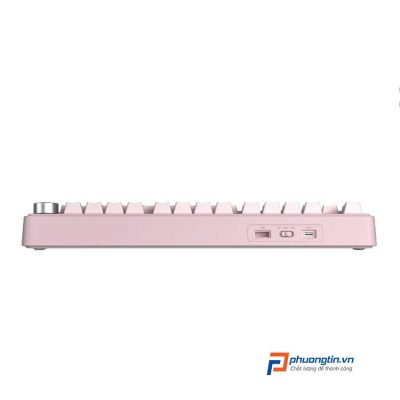 Bàn phím cơ Gaming AULA F75 Pink 3 mode